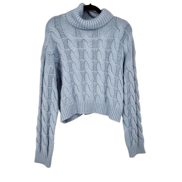 Free People Sweaters - Free People Better Garment Chunky Cable Knit Pullover Turtleneck Sweater Size M
